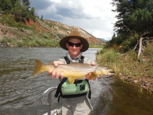 You are likely to catch brown trout during all but our Yellowstone Adventure 