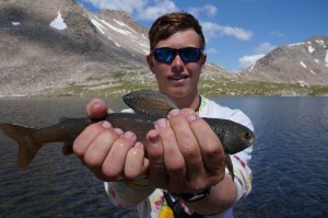 Jones and his first Grayling