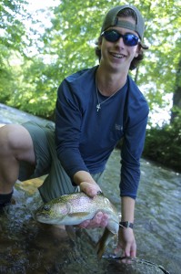 Robbie with one of his many nice rainbows. 