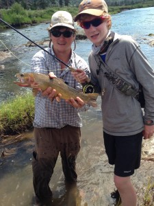 This beautiful Yellowstone Cutthroat was one of the first we caught on Slough Creek. Many more followed!