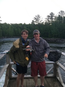 Walker celebrated his birthday with red velvet cake and the best fishing of the trip. He caught several nice salmon during the evening hatch and had a monster brook trout on before it broke free. 